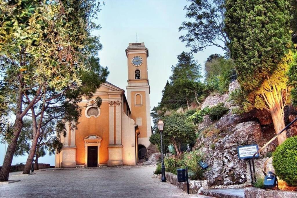 Studio Tout Confort Avec Parking Et Terrasse A Eze Village Exteriér fotografie