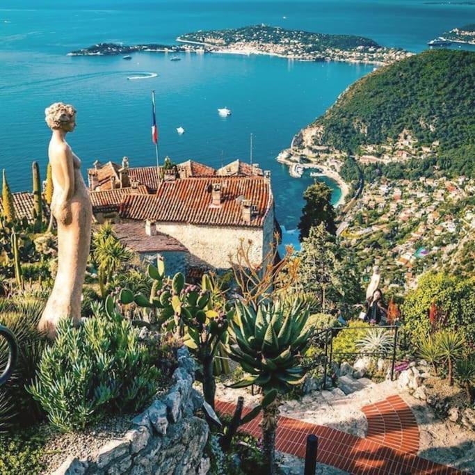 Studio Tout Confort Avec Parking Et Terrasse A Eze Village Exteriér fotografie